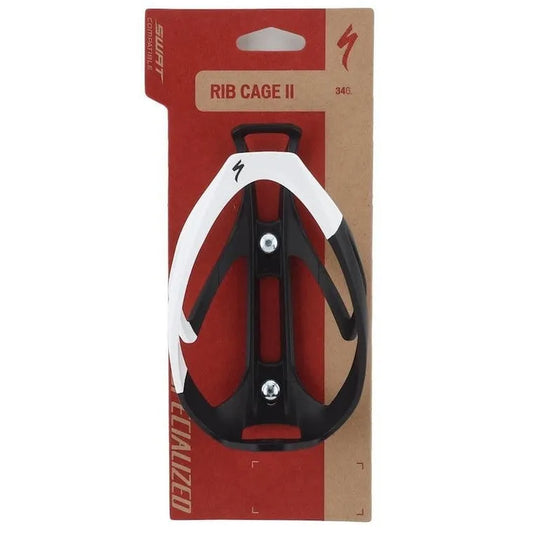 SPECIALIZED RIB CAGE II MATTE Bottle Cage - Matte Black/White