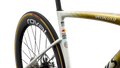 SPECIALIZED S-WORKS TARMAC SL9 LTD REMCO EVENEPOEL ROAD BIKE - GLOSS METALLIC WHITE SILVER / GOLD PEARL / DEEP BLUE