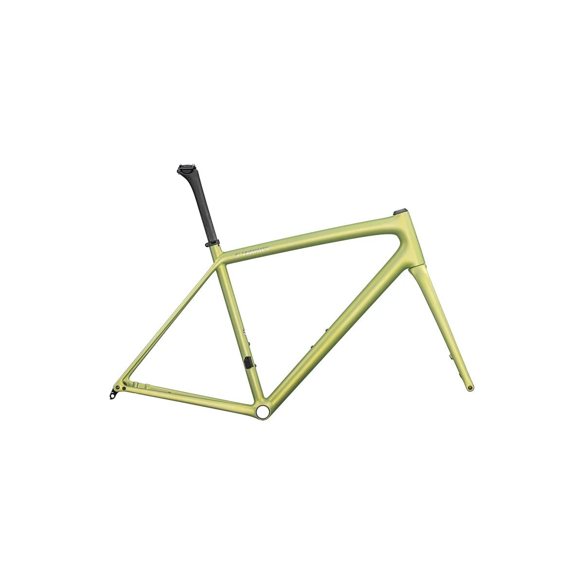 SPECIALIZED S-Works Aethos 2025 Road Frameset - Satin Silver Dust / Team Yellow Tint / Chrome