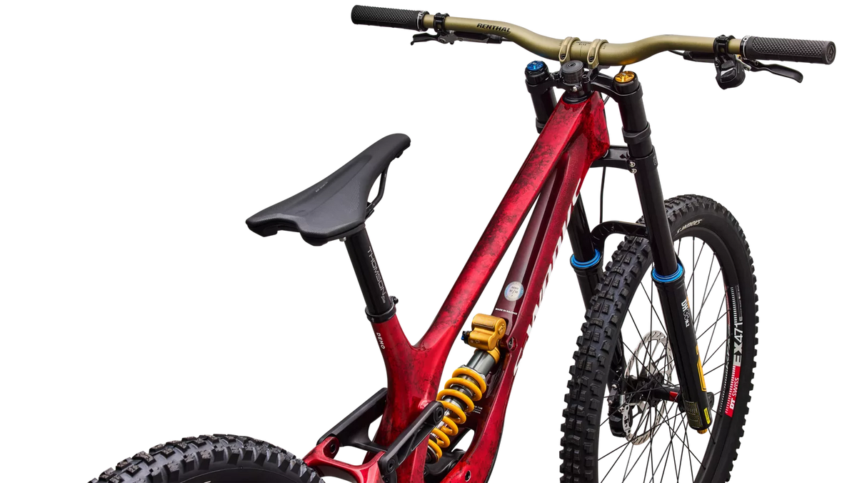 SPECIALIZED S-Works Demo 11 LTD Built for Legends Complete MTB - Gloss Red Tint Carbon / Silver Dust / White