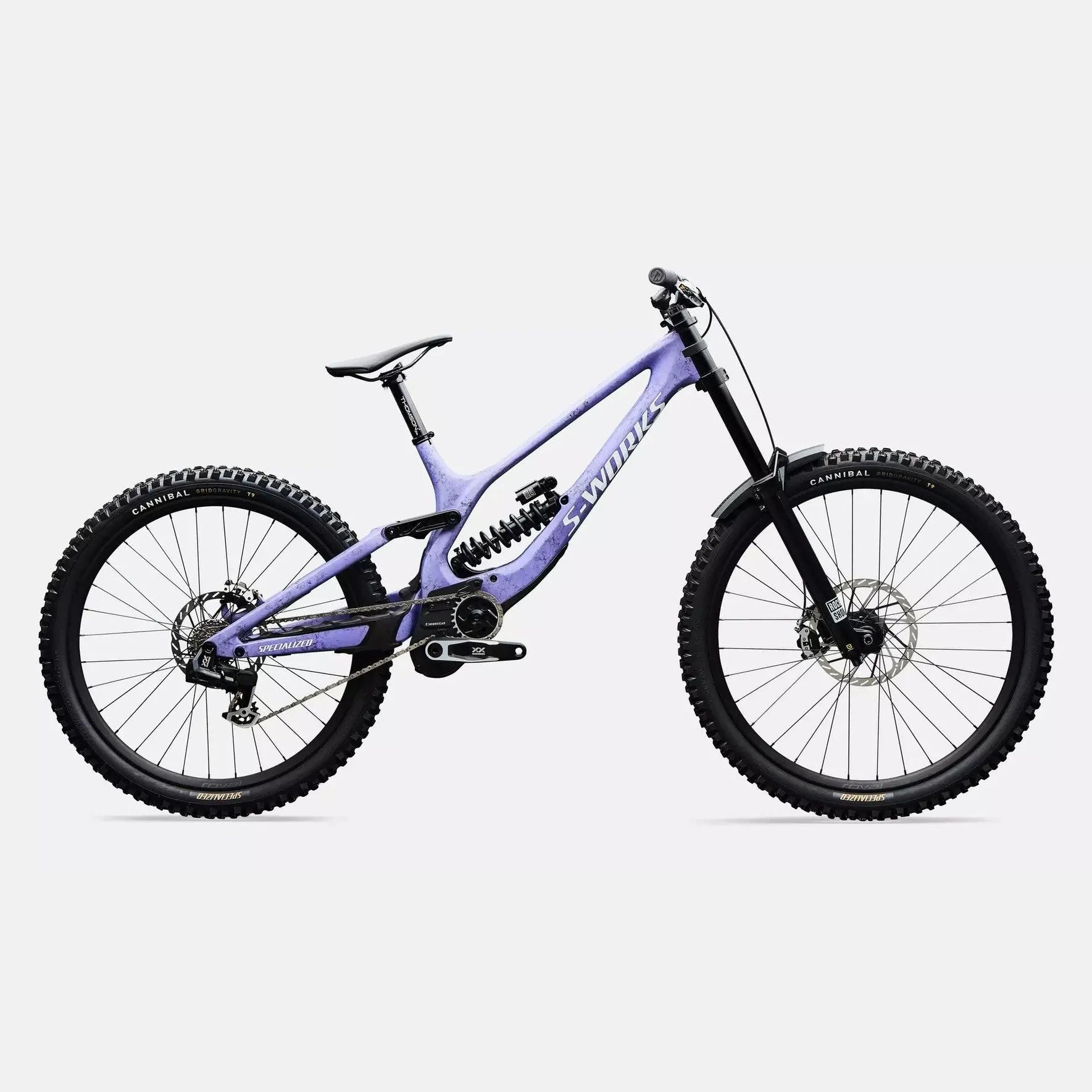 SPECIALIZED S-Works Demo 11 - Satin / Powder Indigo Tint / Black Tint Carbon / White