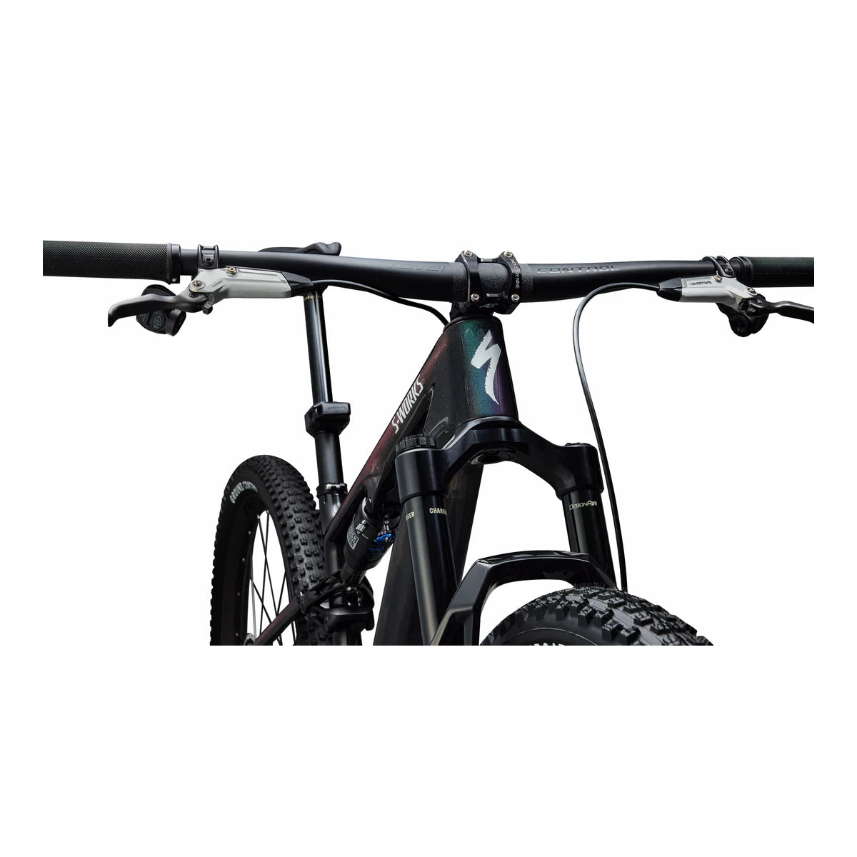 SPECIALIZED S-Works Epic 8 EVO 2026 SRAM XX SL AXS Complete MTB - Gloss Carbon / Green To Purple Viavi Fade / Brushed Liquid Metal