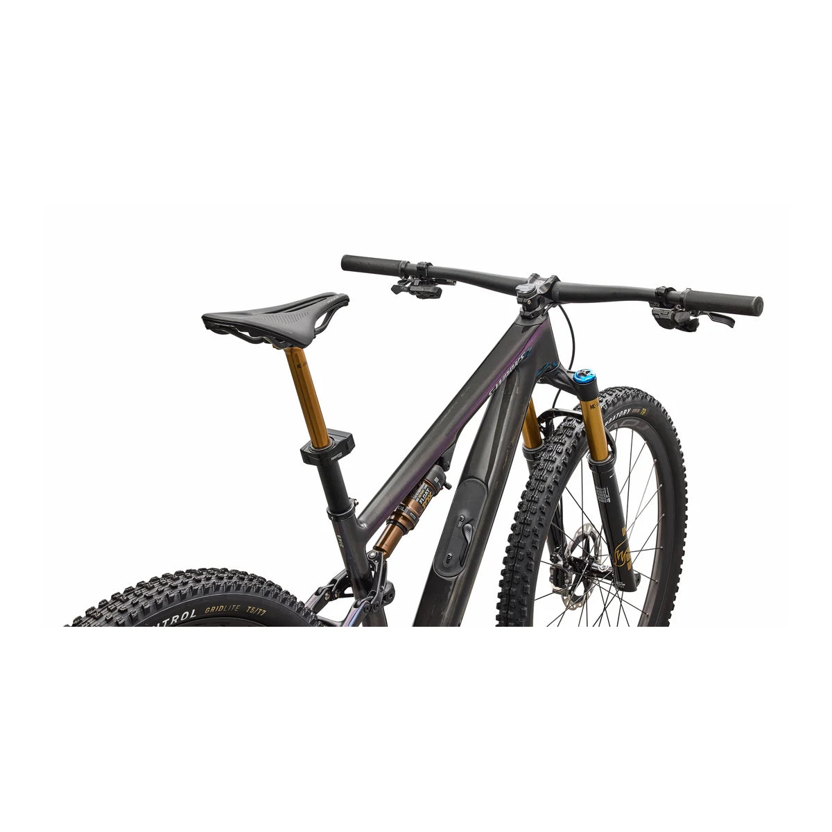 SPECIALIZED S-Works Epic 8 EVO 2026 Shimano XTR Di2 Complete MTB - Gloss Carbon / Green To Purple Viavi Fade / Brushed Liquid Metal