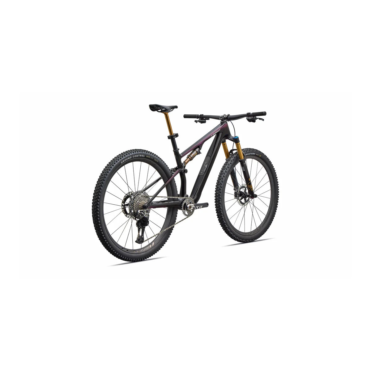 SPECIALIZED S-Works Epic 8 EVO 2026 Shimano XTR Di2 Complete MTB - Gloss Carbon / Green To Purple Viavi Fade / Brushed Liquid Metal