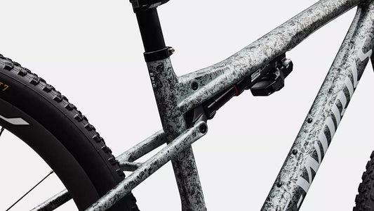SPECIALIZED S-Works Epic 9 Complete MTB - Gloss Metallic Obsidian Multi Color Dry Impasto/ Metallic White Silver
