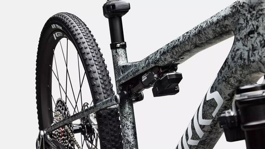 SPECIALIZED S-Works Epic 9 Complete MTB - Gloss Metallic Obsidian Multi Color Dry Impasto/ Metallic White Silver