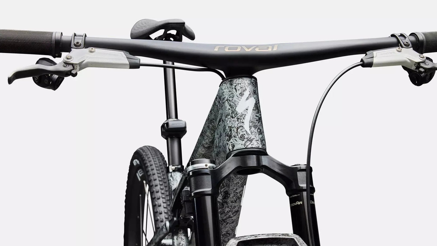 SPECIALIZED S-Works Epic 9 Complete MTB - Gloss Metallic Obsidian Multi Color Dry Impasto/ Metallic White Silver