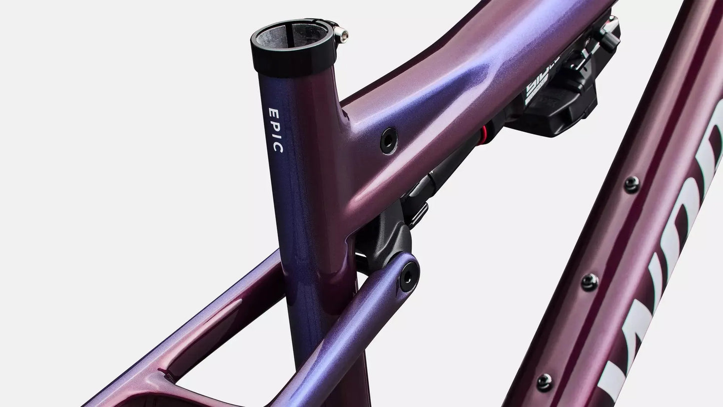 SPECIALIZED S-Works Epic 9 MTB Frameset - Gloss Bordeaux Metallic / Blue Pearl Edge Fade / Metallic White Silver