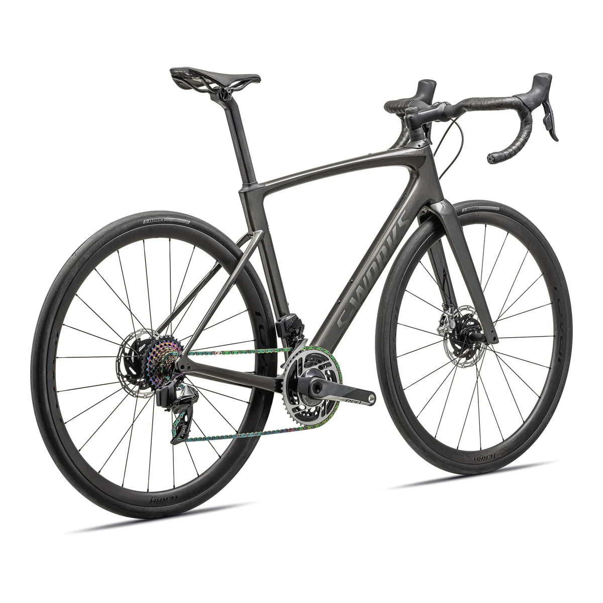 SPECIALIZED S-Works Roubaix SL8 2024 SRAM RED AXS Complete Road Bike - Gloss Smoke / Satin Black Pearl