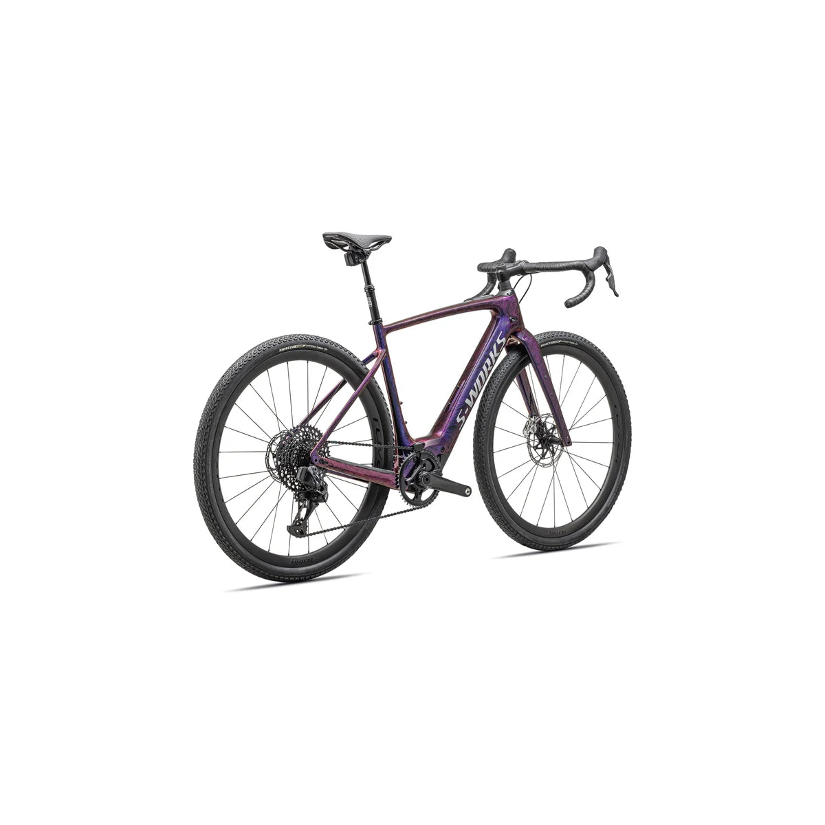 SPECIALIZED S-Works Turbo Creo 2 2025 SRAM RED / XX1 Eagle AXS Gravel E-Bike - Gloss Carbon / Red To Blue Pearl Strata / Satin Liquid Silver