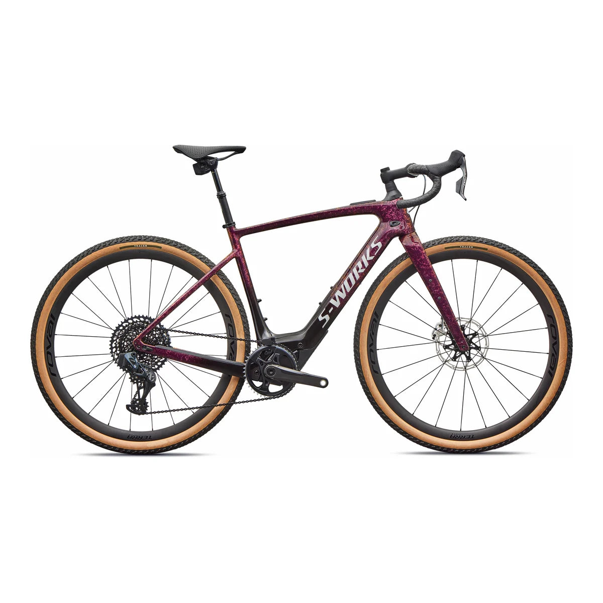 SPECIALIZED S-Works Turbo Creo 2 2026 SRAM RED / XX1 Eagle AXS Gravel E-Bike - Gloss Bordeaux Metallic / Fade / Pearl Dry Impasto / Silver Dust