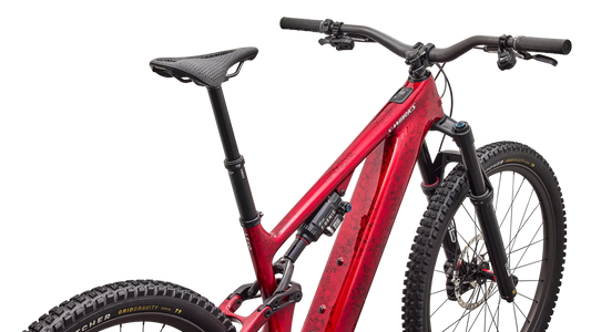 SPECIALIZED S-Works Turbo Levo 4 MTB Ebike - Gloss Red Tint / Silver Dust / Metallic White Silver