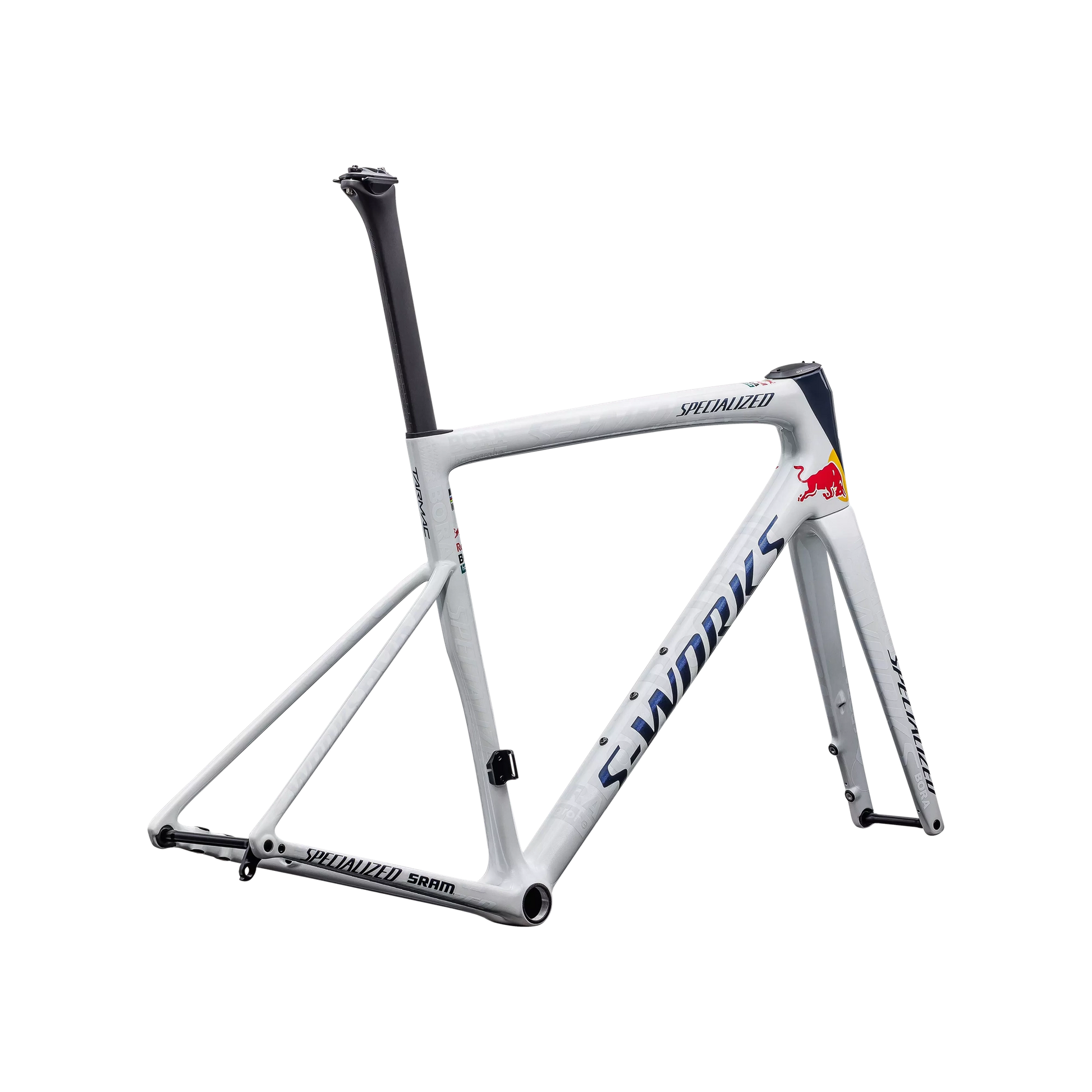 SPECIALIZED SWorks Tarmac SL8 Red Bull BORA Hansgrohe Road Frameset - White/Red/Blue