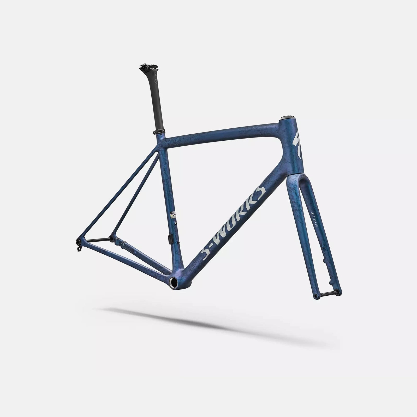 SPECIALIZED Sworks Aethos 2 Frameset 2026 - Satin Black Ink Wash / Pearl / Shadow Silver