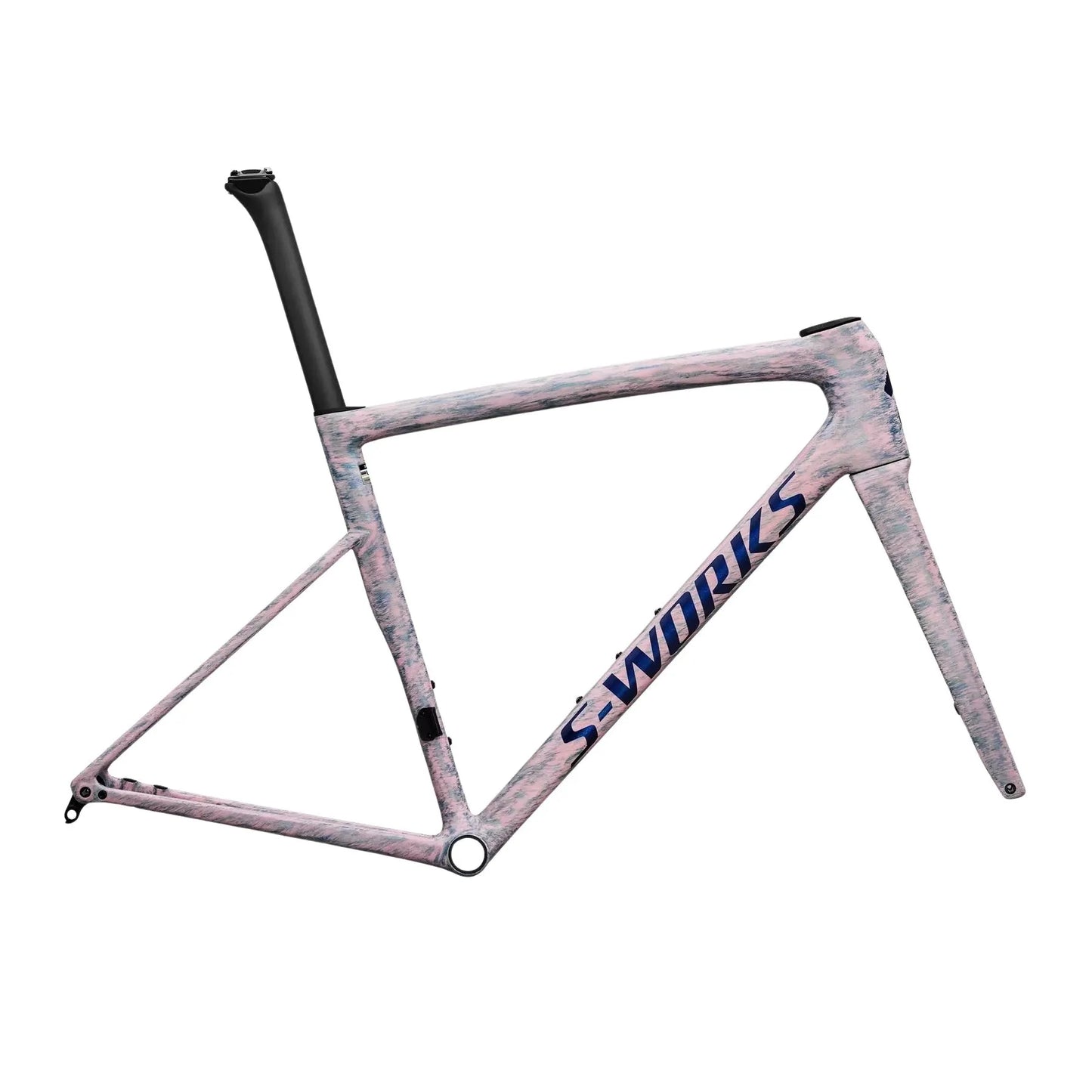 SPECIALIZED Sworks Tarmac SL8 2026 Road Frameset - Gloss Dolomite Metallic / Directional Brush / Blue Majesty Metallic