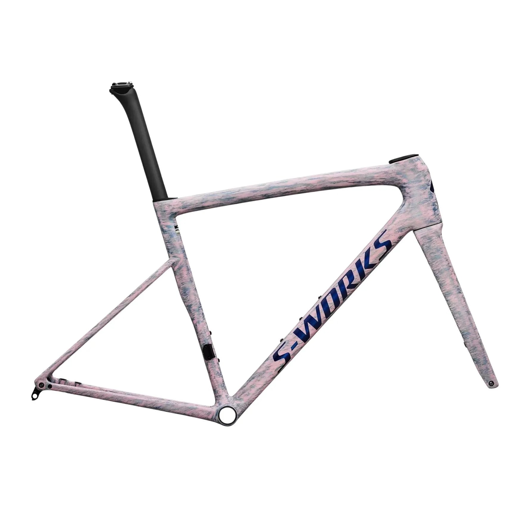 SPECIALIZED Sworks Tarmac SL8 2026 Road Frameset - Gloss Dolomite Metallic / Directional Brush / Blue Majesty Metallic