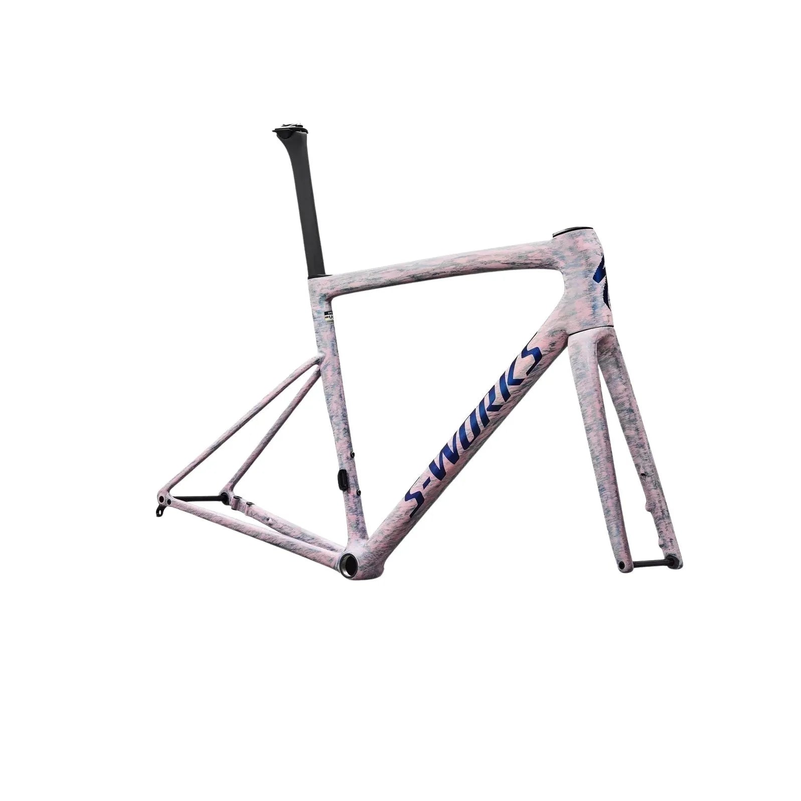 SPECIALIZED Sworks Tarmac SL8 2026 Road Frameset - Gloss Dolomite Metallic / Directional Brush / Blue Majesty Metallic