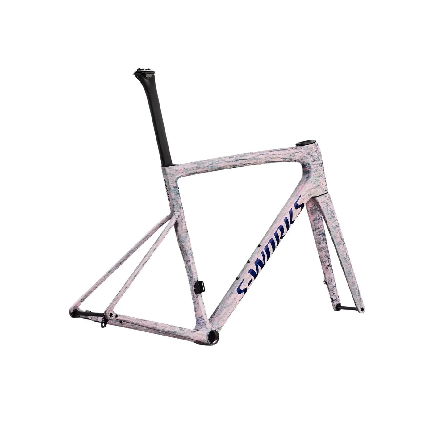 SPECIALIZED Sworks Tarmac SL8 2026 Road Frameset - Gloss Dolomite Metallic / Directional Brush / Blue Majesty Metallic