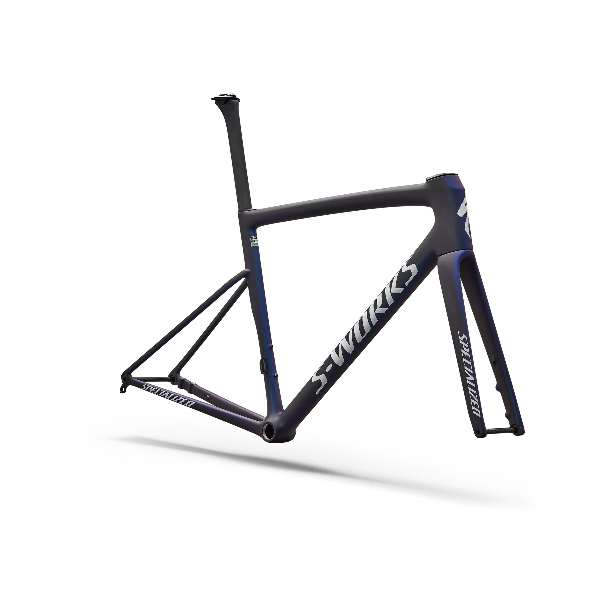 s works rennrad rahmen SPECIALIZED Sworks Tarmac SL8 2026 Road Frameset - Satin Carbon / Blue Pearl Fade