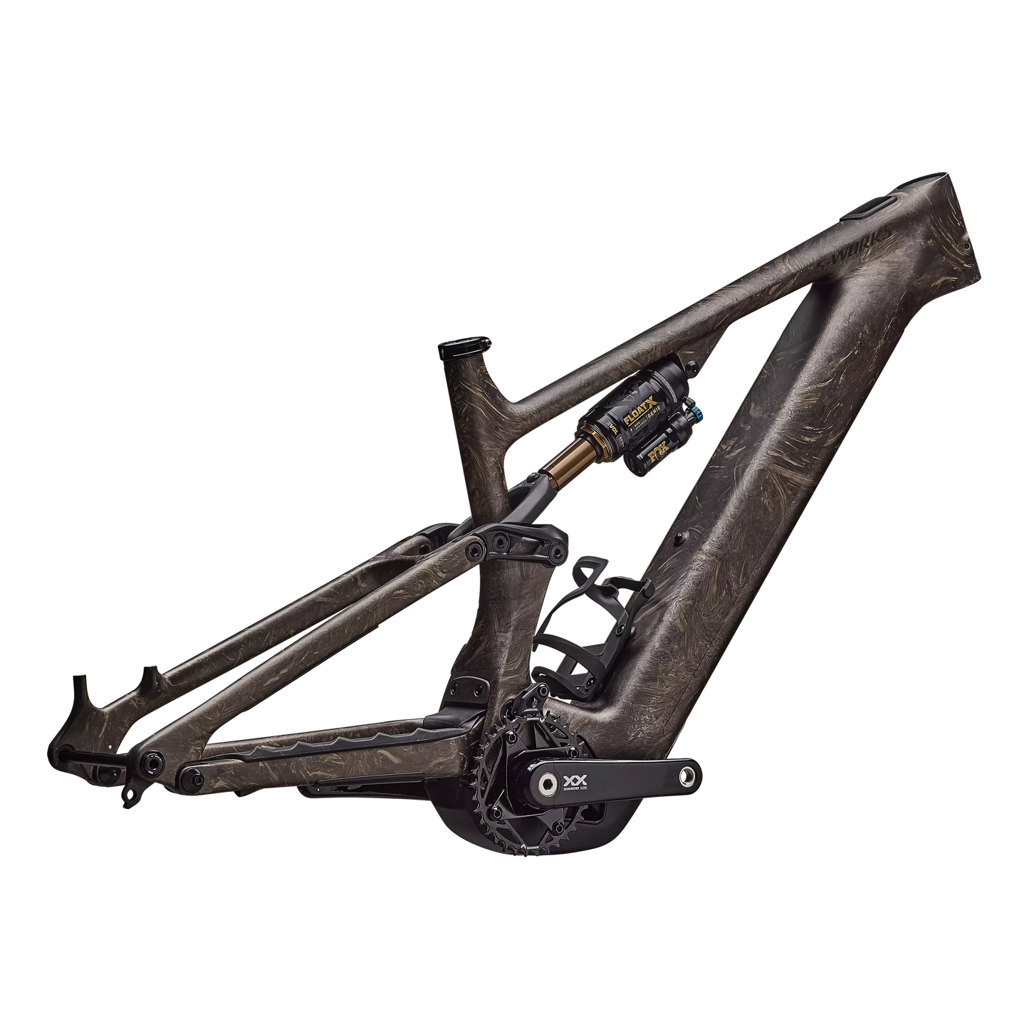 SPECIALIZED Sworks Turbo Levo 4 Ebike Frameset - Satin Taupe / Gunmetal Strata / Metallic Obsidian