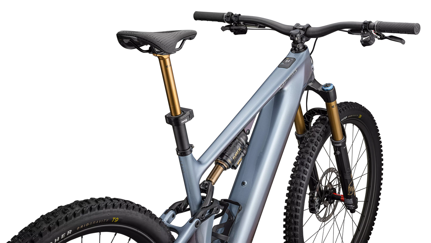 SPECIALIZED Sworks Turbo Levo 4 MTB Ebike - Gloss Glacial Metallic / Red Pearl / Black Pearl