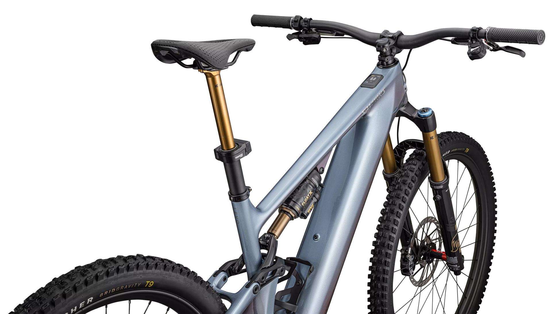 SPECIALIZED Sworks Turbo Levo 4 MTB Ebike - Gloss Glacial Metallic / Red Pearl / Black Pearl