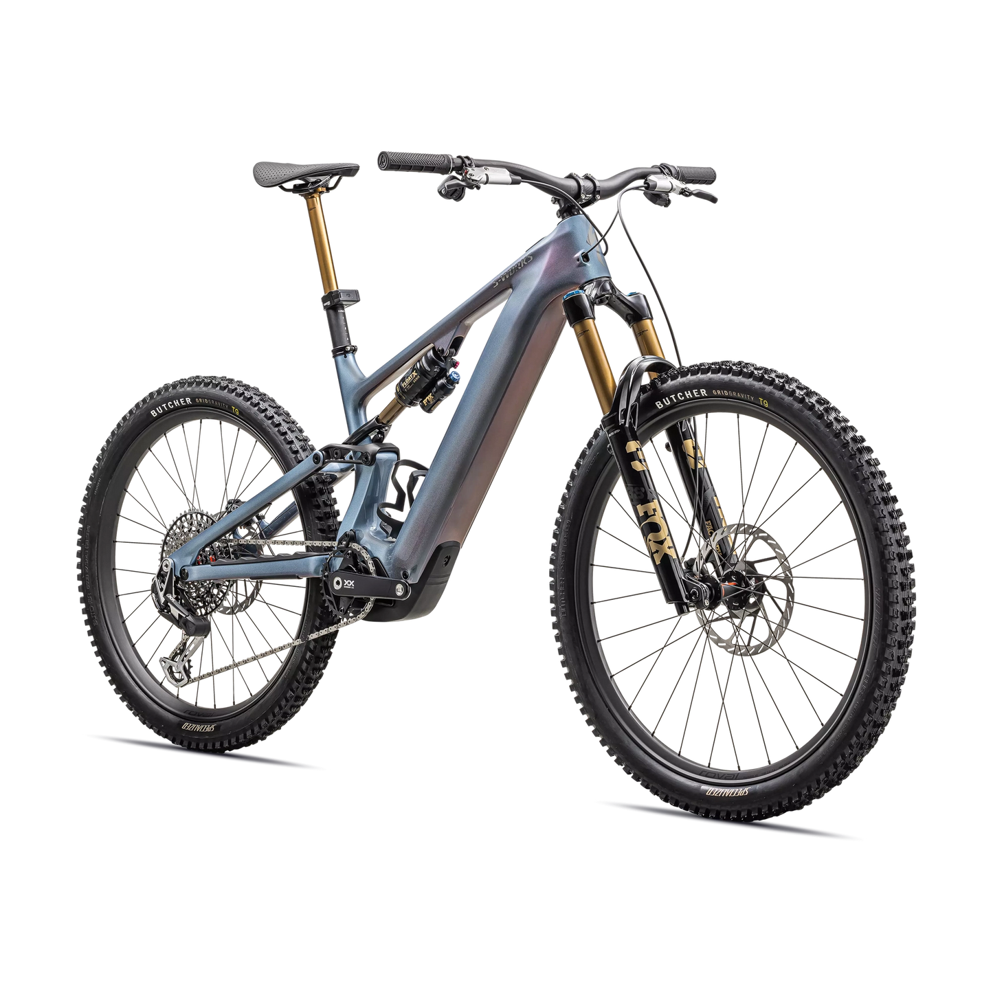 SPECIALIZED Sworks Turbo Levo 4 MTB Ebike - Gloss Glacial Metallic / Red Pearl / Black Pearl