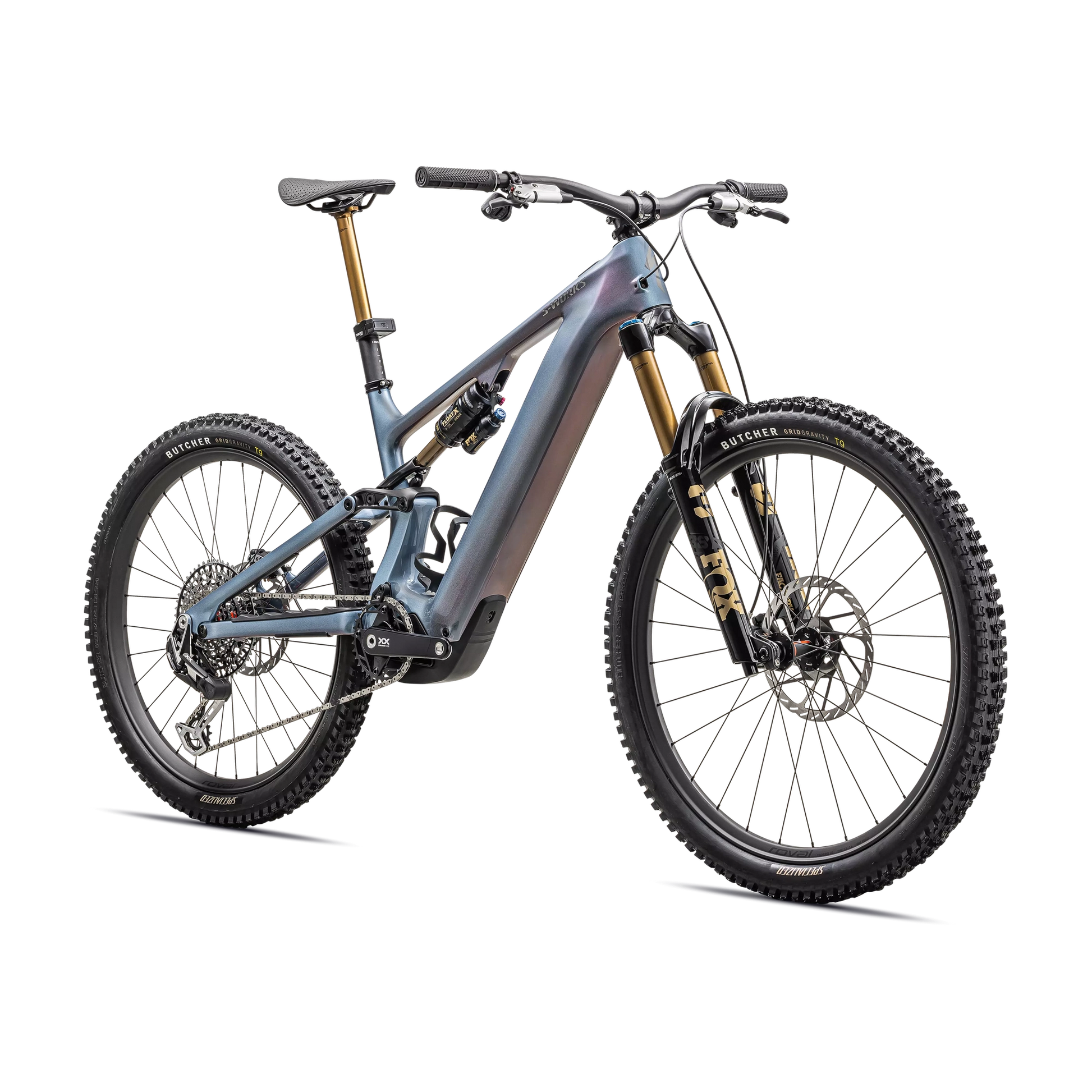 SPECIALIZED Sworks Turbo Levo 4 MTB Ebike - Gloss Glacial Metallic / Red Pearl / Black Pearl