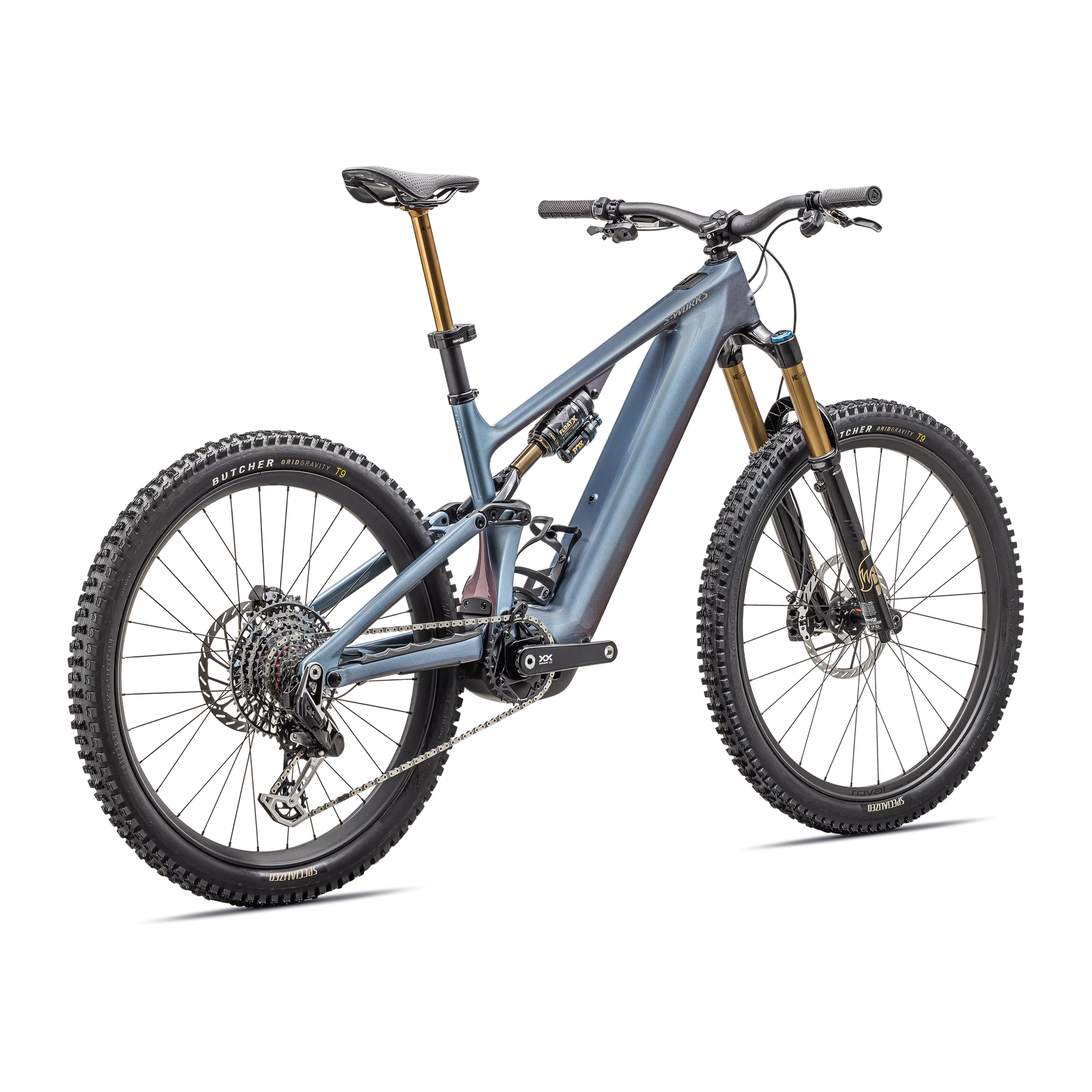 SPECIALIZED Sworks Turbo Levo 4 MTB Ebike - Gloss Glacial Metallic / Red Pearl / Black Pearl