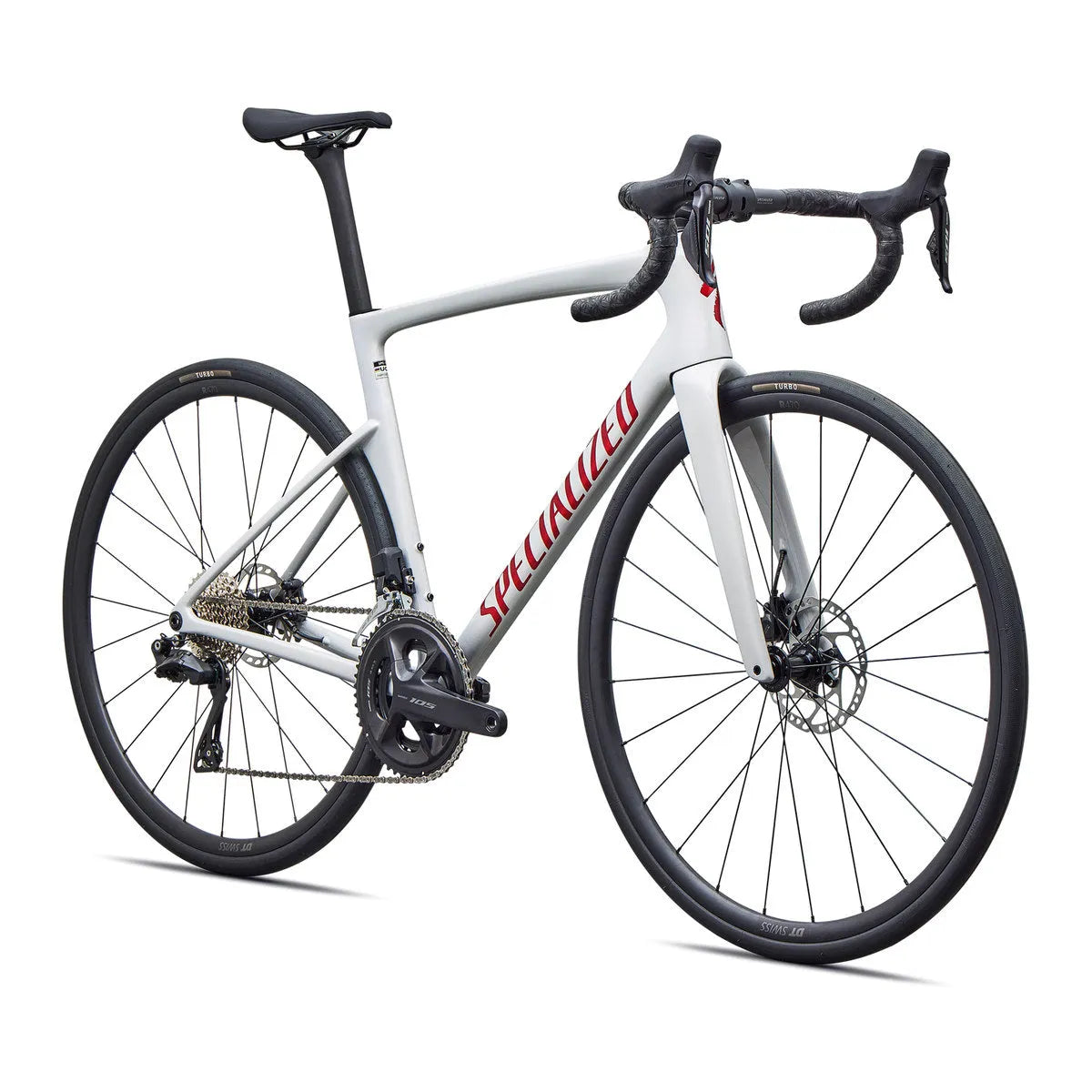 SPECIALIZED TARMAC SL9 COMP ROAD BIKE SHIMANO 105 DI2 - GLOSS DOLOMITE METALLIC / CAYENNE METALLIC