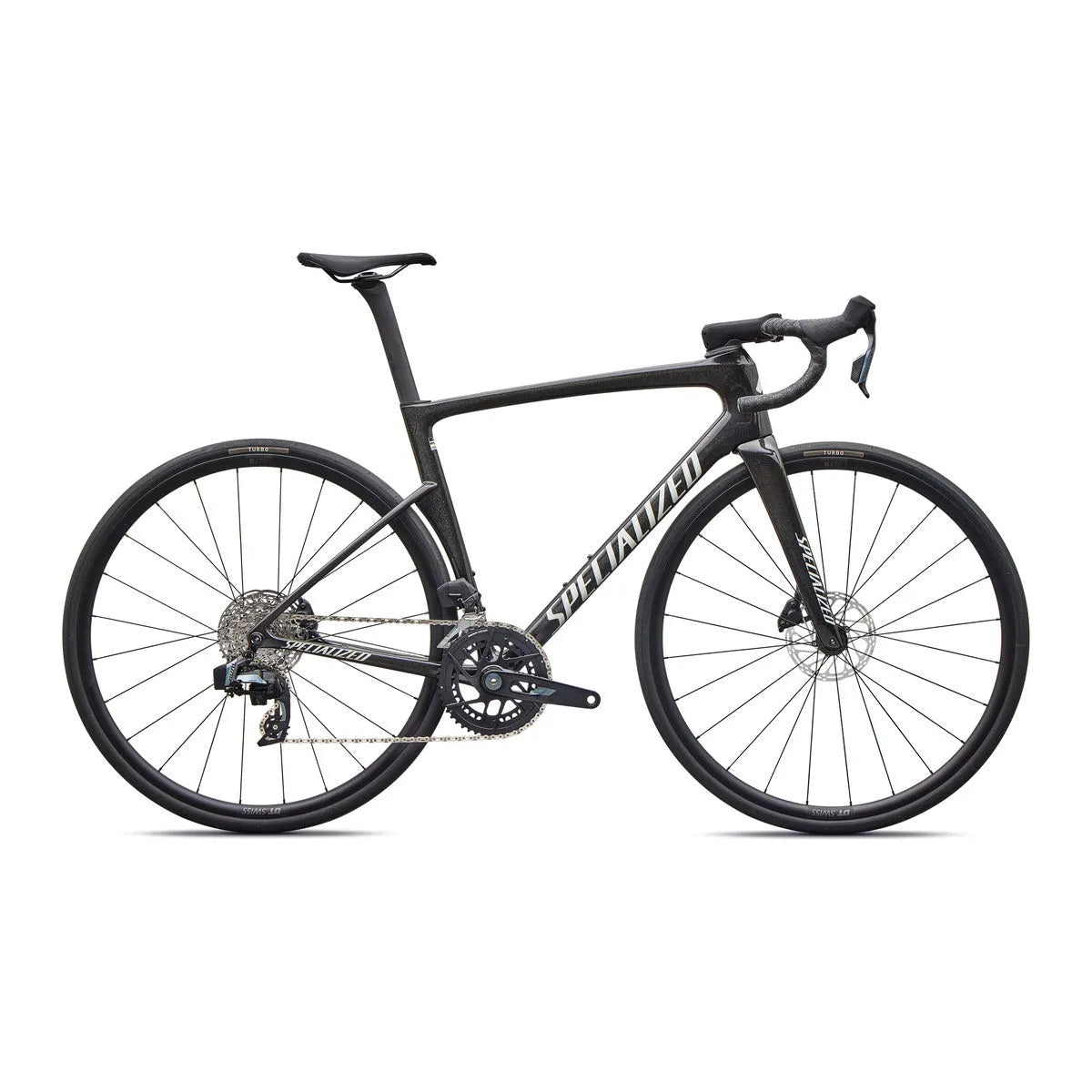 SPECIALIZED TARMAC SL9 COMP ROAD BIKE SRAM RIVAL AXS - GLOSS CHARCOAL TINT / DOLOMITE METALLIC