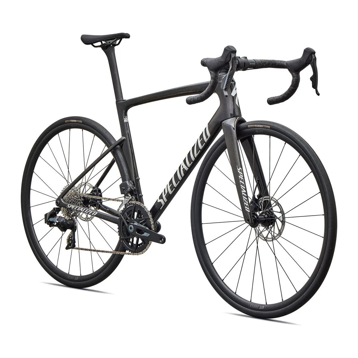 SPECIALIZED TARMAC SL9 COMP ROAD BIKE SRAM RIVAL AXS - GLOSS CHARCOAL TINT / DOLOMITE METALLIC