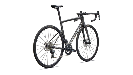 SPECIALIZED TARMAC SL9 COMP ROAD BIKE SRAM RIVAL AXS - GLOSS CHARCOAL TINT / DOLOMITE METALLIC