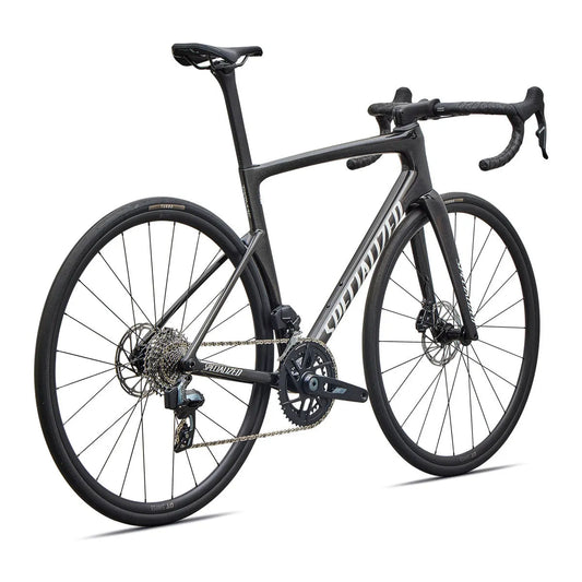 SPECIALIZED TARMAC SL9 COMP ROAD BIKE SRAM RIVAL AXS - GLOSS CHARCOAL TINT / DOLOMITE METALLIC