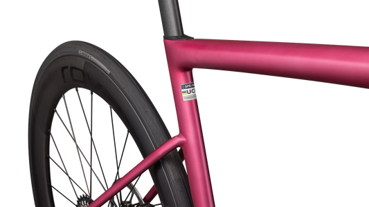 SPECIALIZED Tarmac SL8 Pro Complete Road Bike - Satin Pink Tint Over Silver Dust / Silver Dust