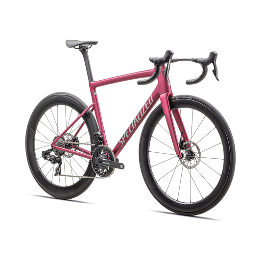 SPECIALIZED Tarmac SL8 Pro Complete Road Bike - Satin Pink Tint Over Silver Dust / Silver Dust