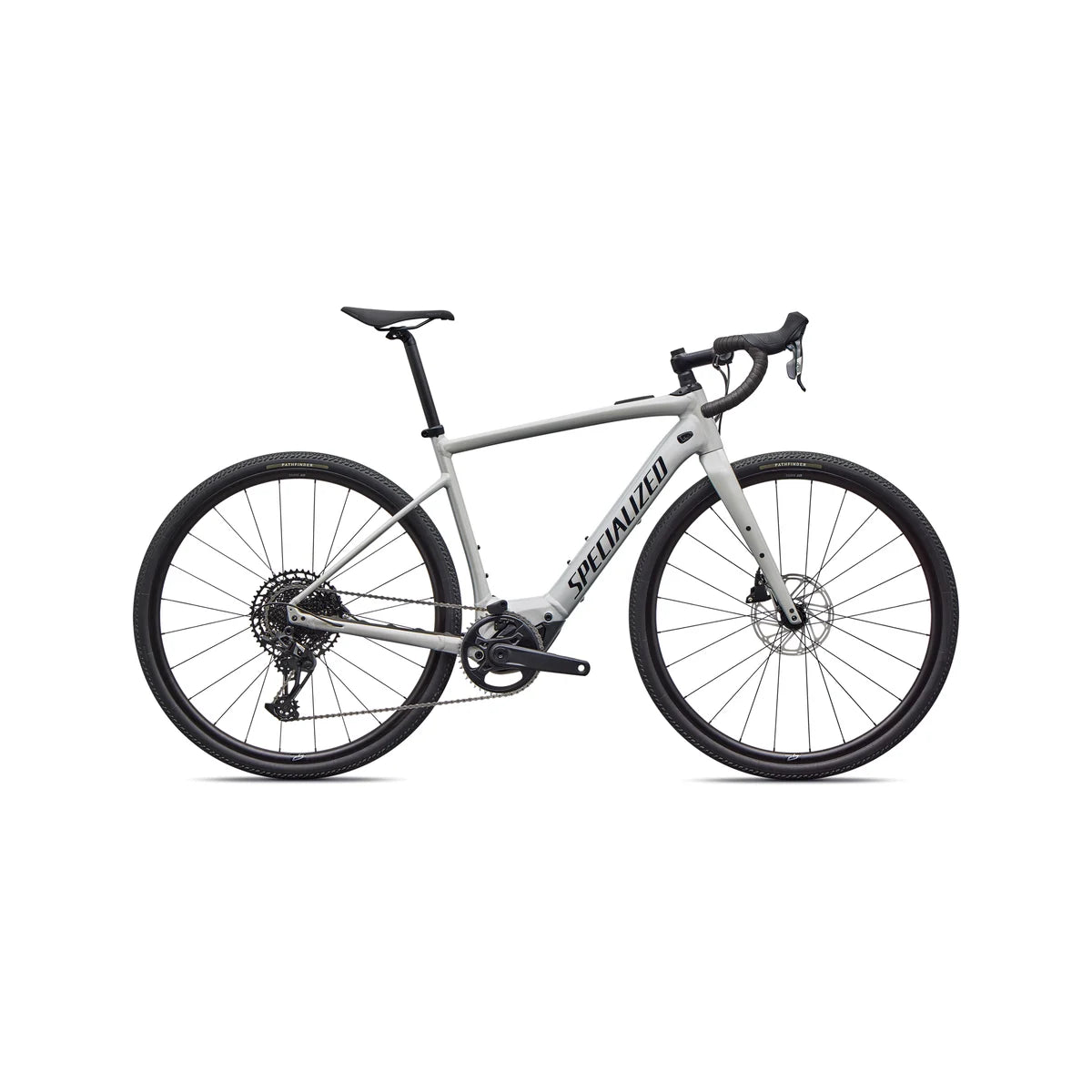 SPECIALIZED Turbo Creo 2 Comp E5 2026 SRAM Apex Eagle Gravel E-Bike - Gloss Dolomite Metallic / Dark Navy Metallic