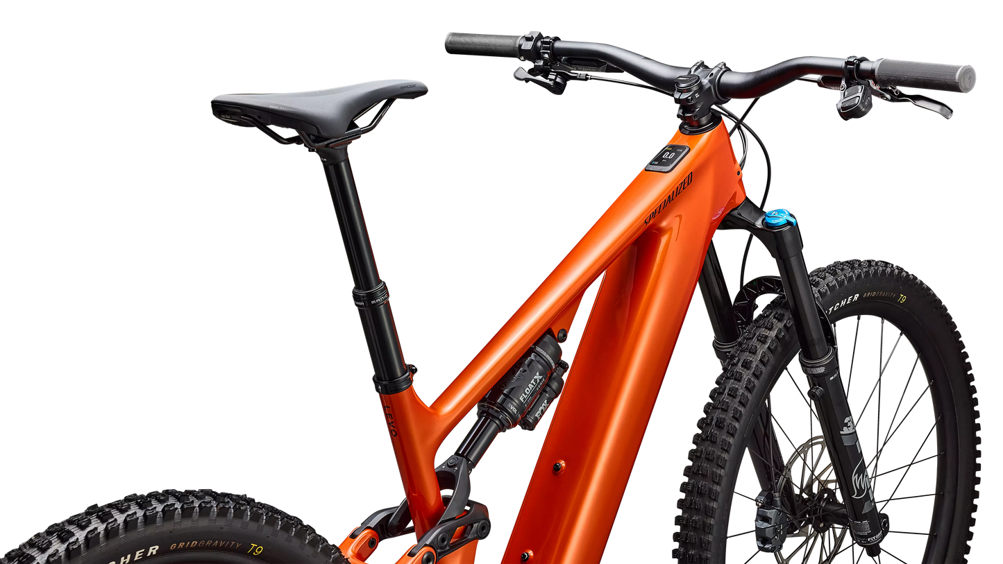 SPECIALIZED Turbo Levo 4 Comp MTB Ebike - Gloss Orange Tint Over Silver Dust / Dark Navy