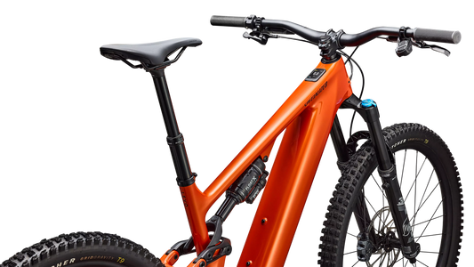 SPECIALIZED Turbo Levo 4 Comp MTB Ebike - Gloss Orange Tint Over Silver Dust / Dark Navy