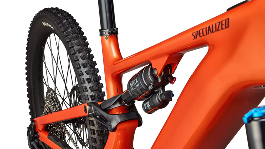 SPECIALIZED Turbo Levo 4 Comp MTB Ebike - Gloss Orange Tint Over Silver Dust / Dark Navy