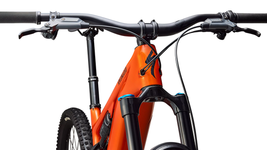 SPECIALIZED Turbo Levo 4 Comp MTB Ebike - Gloss Orange Tint Over Silver Dust / Dark Navy