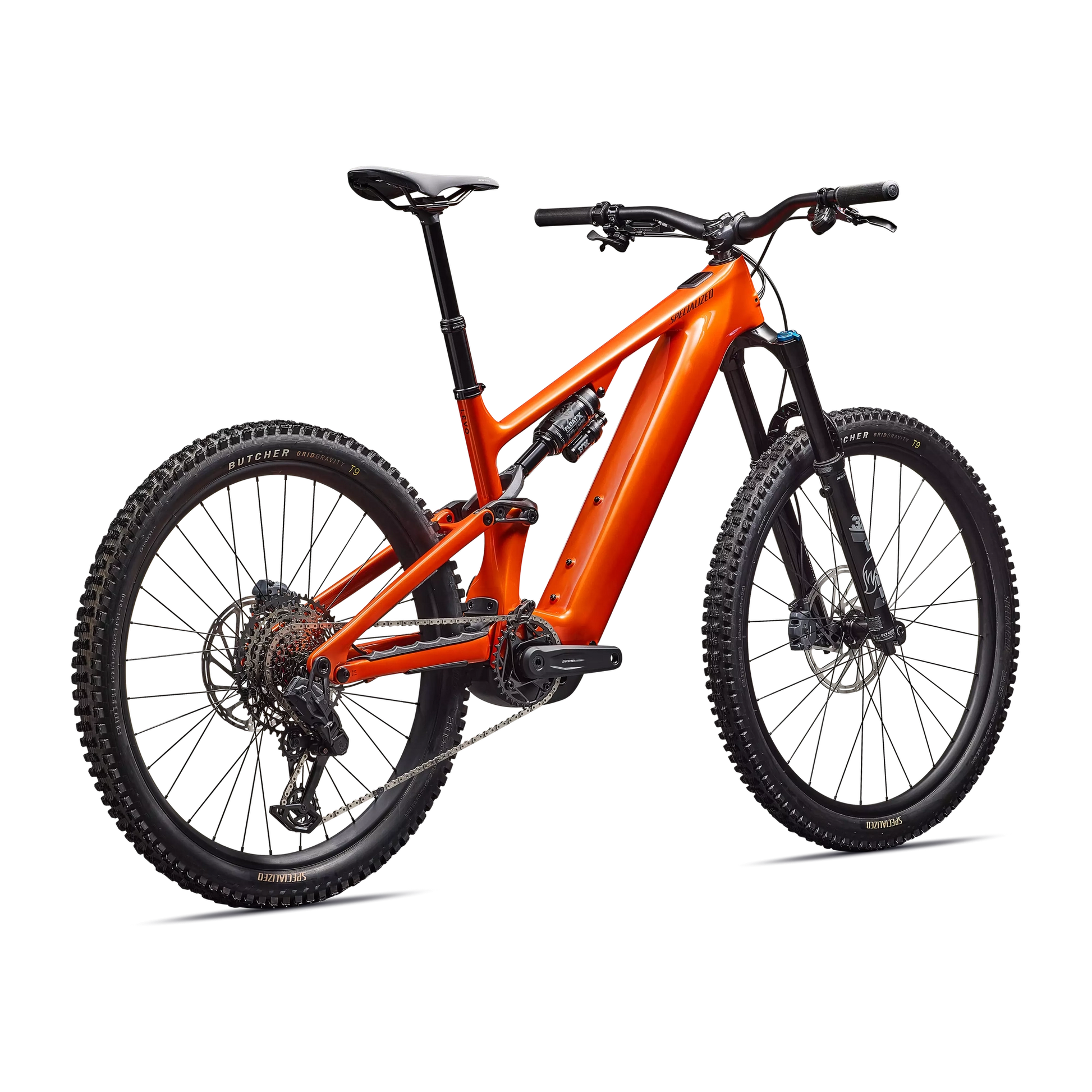 SPECIALIZED Turbo Levo 4 Comp MTB Ebike - Gloss Orange Tint Over Silver Dust / Dark Navy