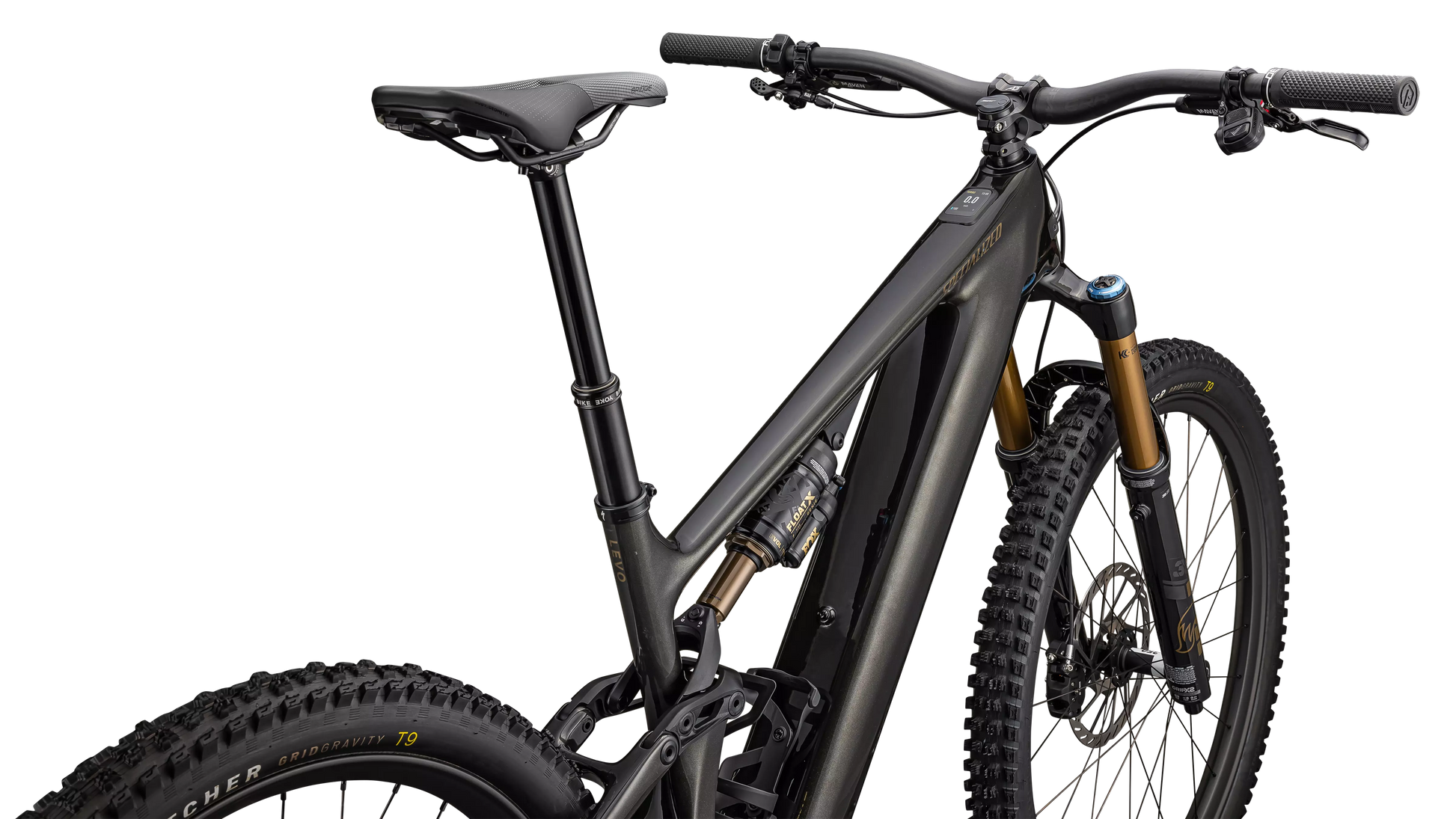 SPECIALIZED Turbo Levo 4 Pro MTB Ebike - Gloss Metallic Obsidian / Burnt Gold Metallic