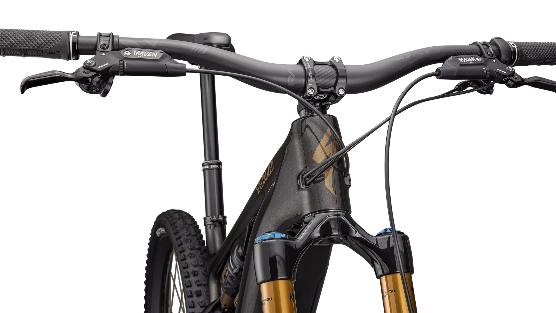 SPECIALIZED Turbo Levo 4 Pro MTB Ebike - Gloss Metallic Obsidian / Burnt Gold Metallic