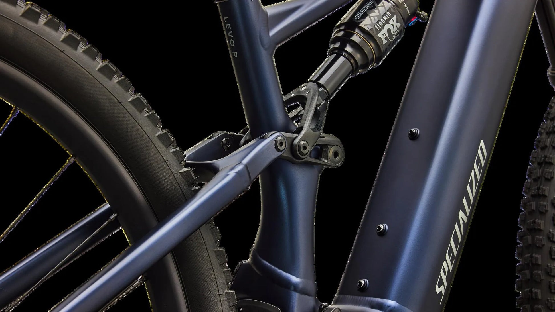 SPECIALIZED Turbo Levo R Comp Alloy MTB Ebike - Satin Metallic Deep Marine / Shadow Silver - Linkage