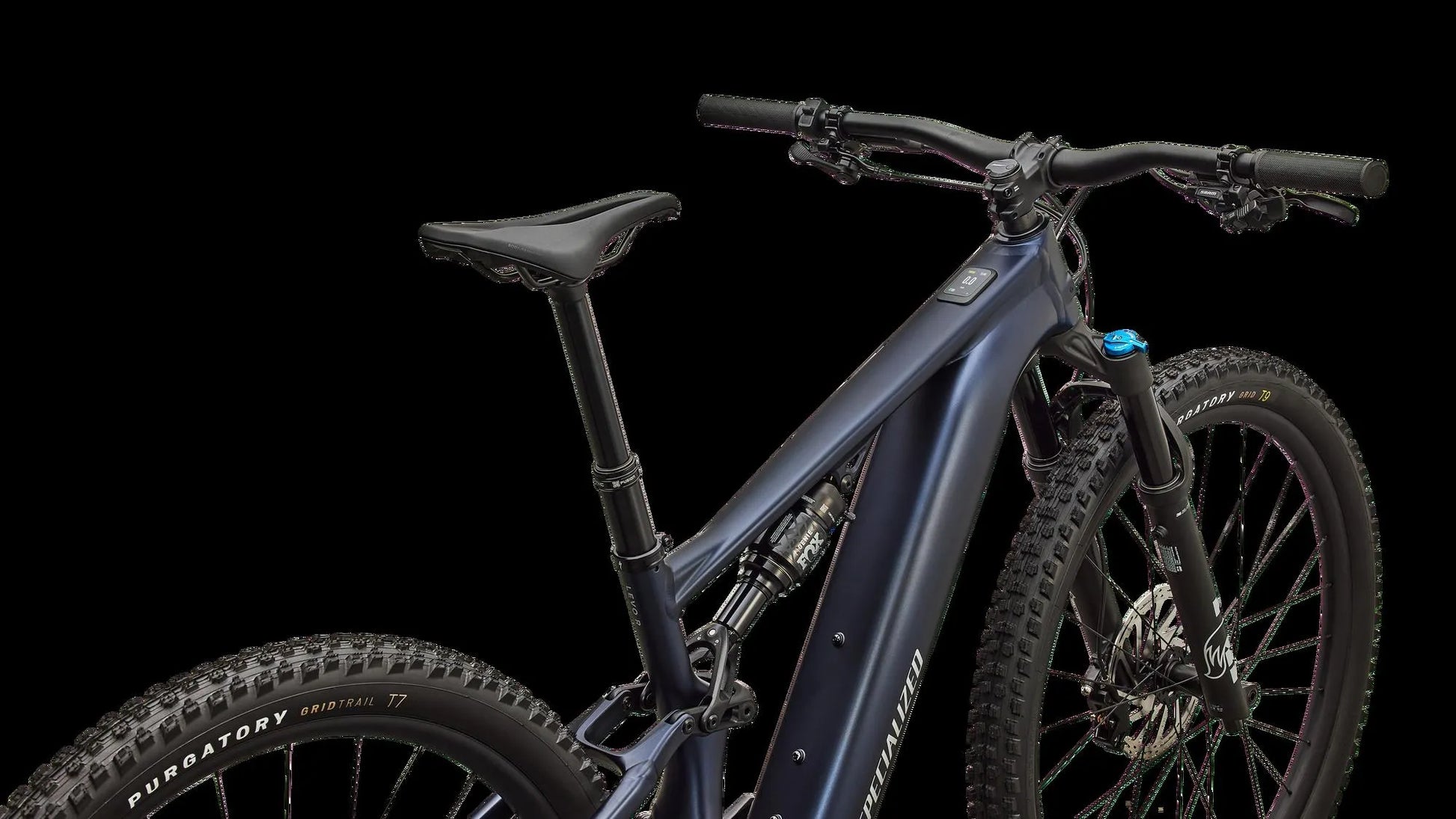 SPECIALIZED Turbo Levo R Comp Alloy MTB Ebike - Satin Metallic Deep Marine / Shadow Silver - POV