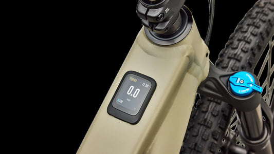 SPECIALIZED Turbo Levo R Comp Alloy MTB Ebike - Satin East Sierras / Sandstone Metallic - TCU Display