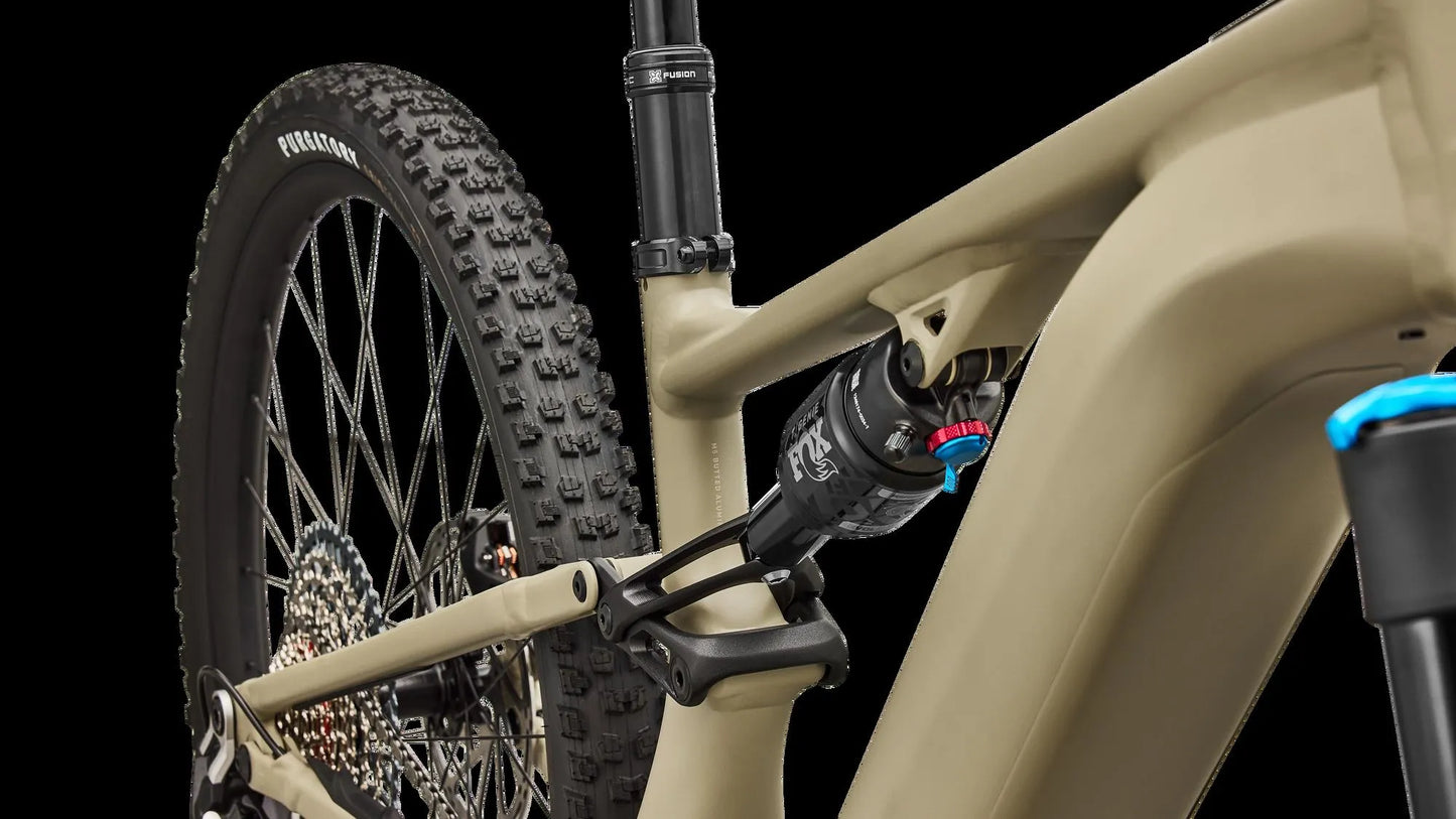 SPECIALIZED Turbo Levo R Comp Alloy MTB Ebike - Satin East Sierras / Sandstone Metallic - Seat Tube Top Tube