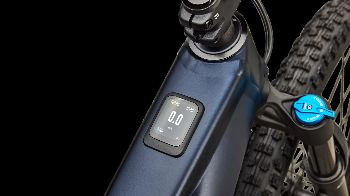 SPECIALIZED Turbo Levo R Comp Alloy MTB Ebike - Satin Metallic Deep Marine / Shadow Silver - TCU Display