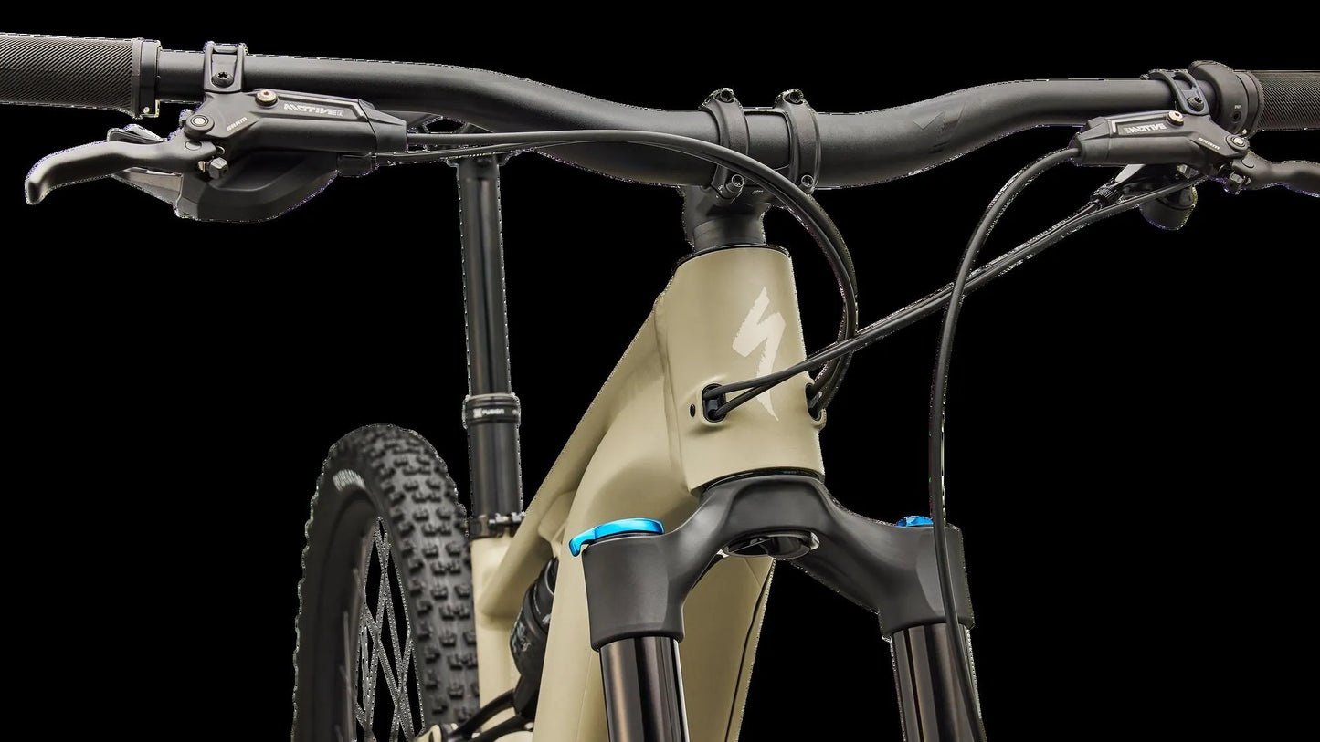 SPECIALIZED Turbo Levo R Comp Alloy MTB Ebike - Satin East Sierras / Sandstone Metallic - Head Tube